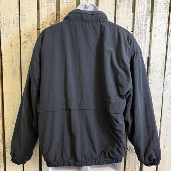 VTG Greg Norman Jacket Men Small Full Zip Hood Fleece Lined Golf Shark Logo Blue - Picture 7 of 15